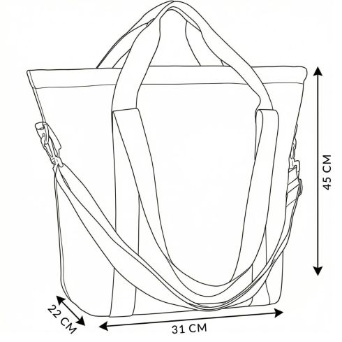 Women's shoulder bag, shopper bag ZG816