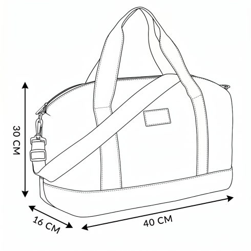 Black travel bag ZG823