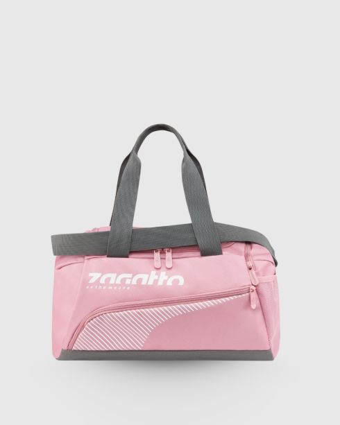 Women's sports bag pink with gray details ZG842 - thumbnail