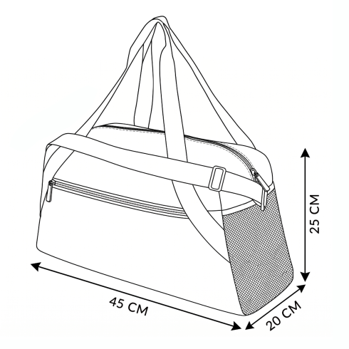 Sports / travel bag black ZG843