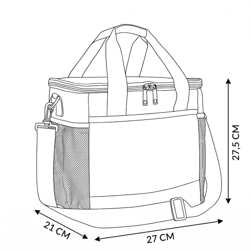 Lunch box - thermal bag with shoulder strap ZG860