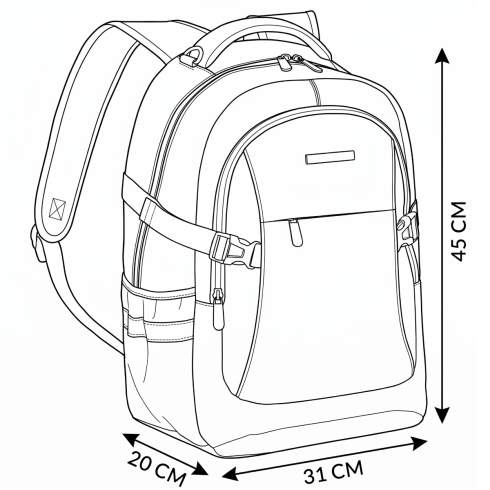 Backpack with laptop compartment ZG865