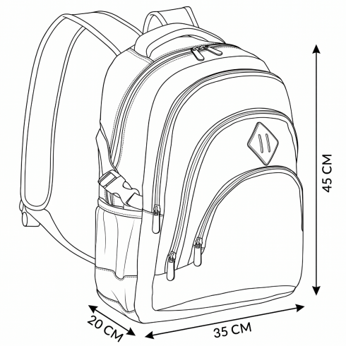 Backpack with laptop compartment ZG866