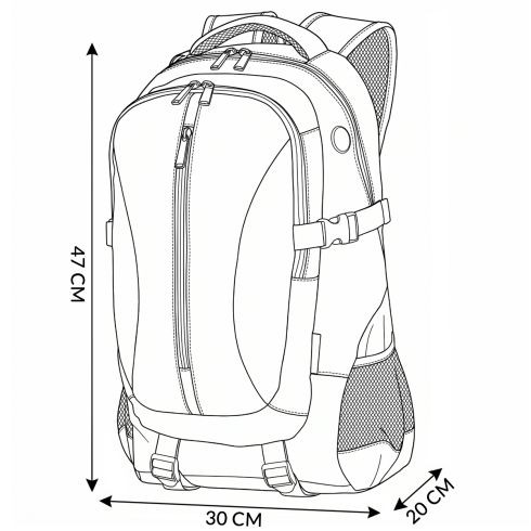 Backpack with laptop compartment ZG867