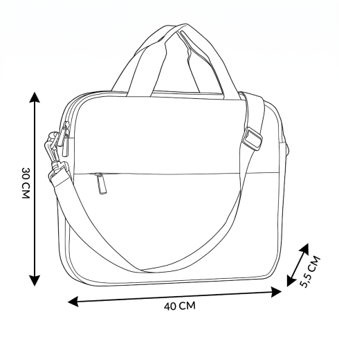 Laptop bag 15.6” two compartment ZG871
