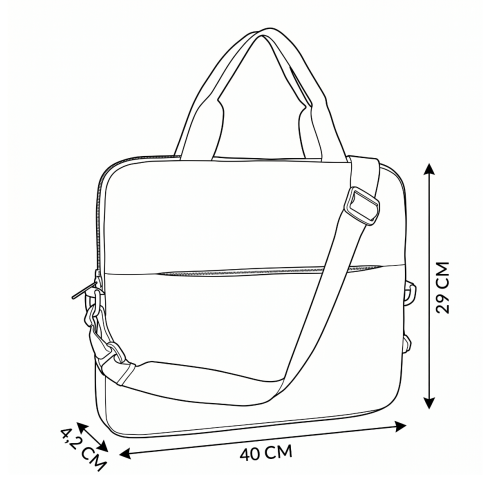 Gray 15.6” Laptop Bag ZG88