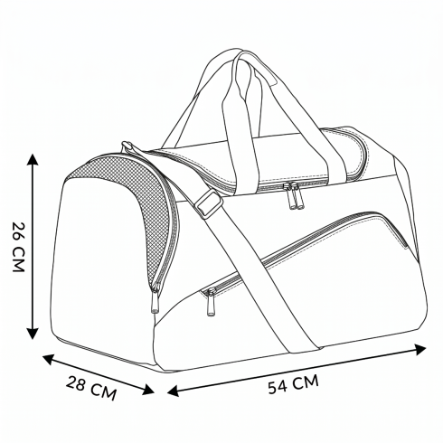 Sport bag, black 39L ZG881