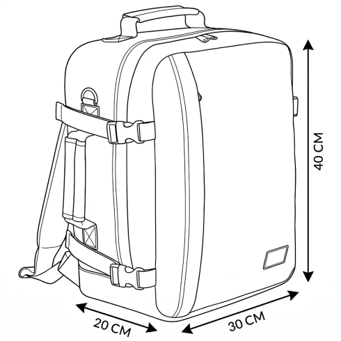 Travel backpack for airplane 40x30x20 ZG888