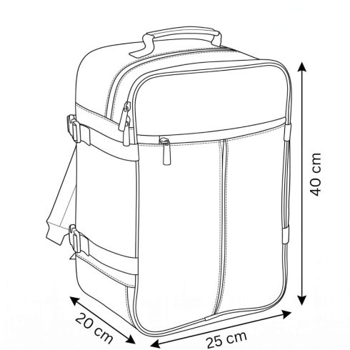 Travel backpack for airplane 40x30x20 ZG889