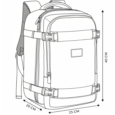 Airplane travel backpack 40x25x20 ZG896