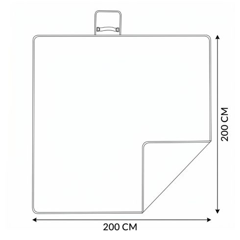 Picnic blanket 200x200 cm with insulation ZG903