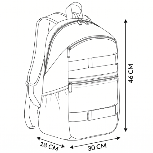 Backpack with a skateboard holder ZG917