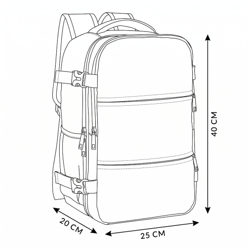 Airplane backpack 40x25x20 ZG923