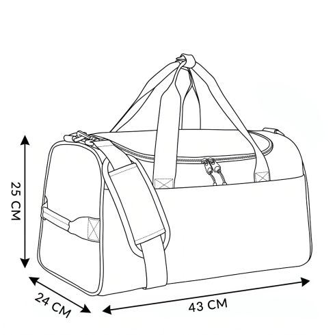 Women's sports bag, eco-leather, pink, ZG933