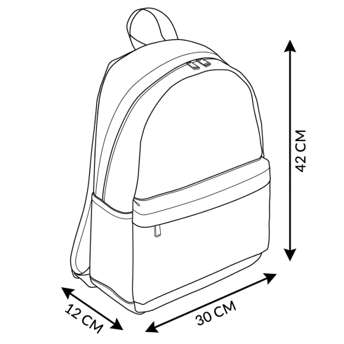 Black school backpack ZG946
