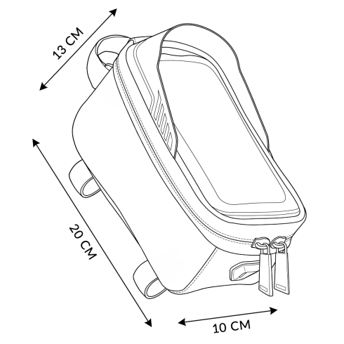 Bicycle frame pannier ZG961