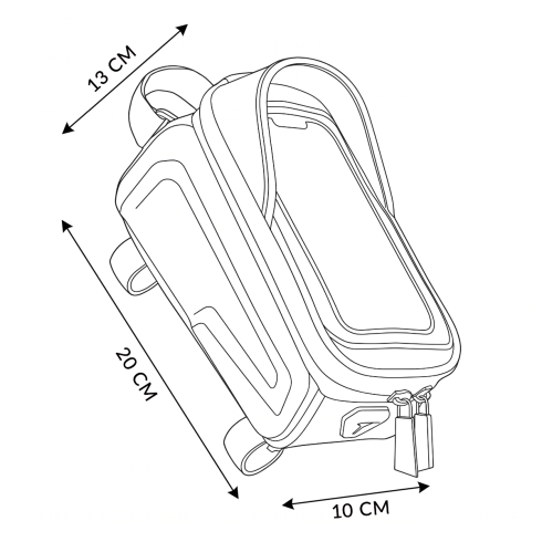 Bicycle frame pannier ZG962